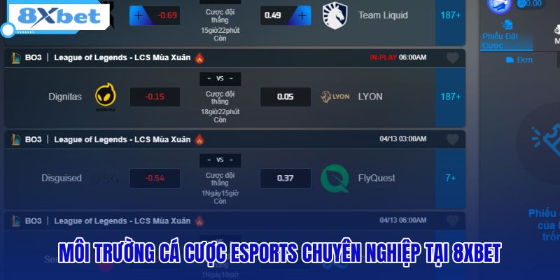 Nền tảng cá cược ESPORTS chuyên nghiệp với dữ liệu toàn diện